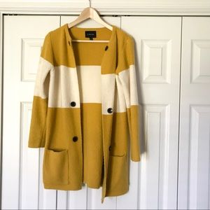 Anthropologie Le Fee Verte Color Stripe Cardigan